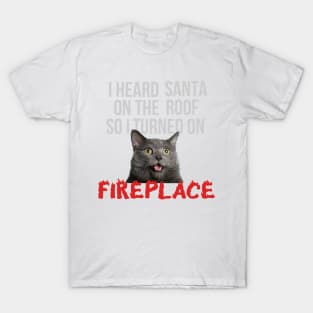 Funny Christmas Cat Saying T-Shirt